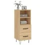 Sideboard aus Sonoma-Eichensperrholz, 34,5 x 34 x 90 cm von vidaXL, Sideboards - Ref: Foro24-828663, Preis: 50,24 €, Rabatt: %