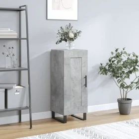 Betongraues Sperrholz-Sideboard 34,5 x 34 x 90 cm von vidaXL, Sideboards - Ref: Foro24-830472, Preis: 61,96 €, Rabatt: %
