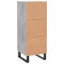 Betongraues Sperrholz-Sideboard 34,5 x 34 x 90 cm von vidaXL, Sideboards - Ref: Foro24-830472, Preis: 62,75 €, Rabatt: %