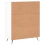 Aparador de madera de ingeniería blanco 69,5x34x90 cm de vidaXL, Aparadores - Ref: Foro24-830228, Precio: 93,33 €, Descuento: %