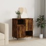 Aparador madera contrachapada color roble ahumado 60x35x70 cm de vidaXL, Aparadores - Ref: Foro24-831185, Precio: 66,19 €, De...