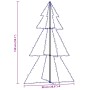 Árbol de Navidad 200 luces LED interior y exterior 98x150 cm