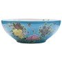 Lavabo sobre encimera redondo cerámica multicolor Φ41x14 cm