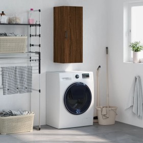 Brown oak wall cabinet 34.5x34x90 cm by vidaXL, Sideboards - Ref: Foro24-828859, Price: 46,51 €, Discount: %