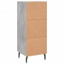 Betongraues Sperrholz-Sideboard 34,5 x 34 x 90 cm von vidaXL, Sideboards - Ref: Foro24-830464, Preis: 61,86 €, Rabatt: %