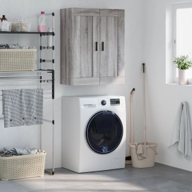 Sonoma gray engineered wood wall cabinet 69.5x34x90 cm by vidaXL, Sideboards - Ref: Foro24-830402, Price: 66,34 €, Discount: %