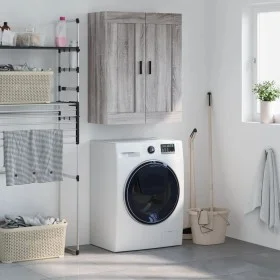 Sonoma gray engineered wood wall cabinet 69.5x34x90 cm by vidaXL, Sideboards - Ref: Foro24-830402, Price: 65,53 €, Discount: %
