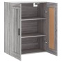 Armario de pared madera ingeniería gris Sonoma 69,5x34x90 cm de vidaXL, Aparadores - Ref: Foro24-830402, Precio: 66,26 €, Des...