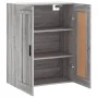 Sonoma gray engineered wood wall cabinet 69.5x34x90 cm by vidaXL, Sideboards - Ref: Foro24-830402, Price: 65,44 €, Discount: %
