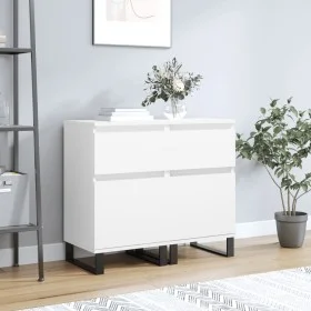 Sideboards 2 Stück, weißes Holzwerkstoff, 40 x 35 x 70 cm von vidaXL, Sideboards - Ref: Foro24-831165, Preis: 76,36 €, Rabatt: %