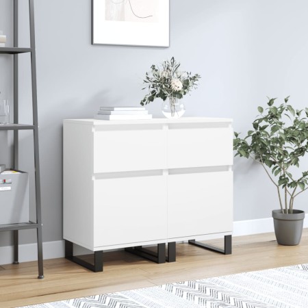 Sideboards 2 Stück, weißes Holzwerkstoff, 40 x 35 x 70 cm von vidaXL, Sideboards - Ref: Foro24-831165, Preis: 77,03 €, Rabatt: %