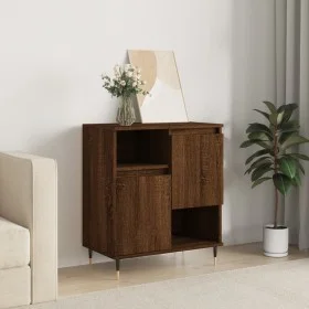Oak brown plywood sideboard 60x35x70 cm by vidaXL, Sideboards - Ref: Foro24-831187, Price: 66,37 €, Discount: %