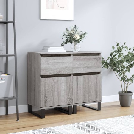 2 Stk. Sideboards Holzwerkstoff Sonoma Grau 40x35x70 cm von vidaXL, Sideboards - Ref: Foro24-831177, Preis: 104,05 €, Rabatt: %