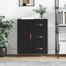 Schwarzes Sideboard aus Holzwerkstoff, 69,5 x 34 x 90 cm von vidaXL, Sideboards - Ref: Foro24-830229, Preis: 97,18 €, Rabatt: %