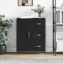 Black engineered wood sideboard 69.5x34x90 cm by vidaXL, Sideboards - Ref: Foro24-830229, Price: 97,18 €, Discount: %