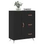 Black engineered wood sideboard 69.5x34x90 cm by vidaXL, Sideboards - Ref: Foro24-830229, Price: 97,18 €, Discount: %