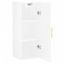 Glänzend weißer Wandschrank 34,5x34x90 cm von vidaXL, Sideboards - Ref: Foro24-828846, Preis: 50,81 €, Rabatt: %