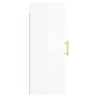 Glänzend weißer Wandschrank 34,5x34x90 cm von vidaXL, Sideboards - Ref: Foro24-828846, Preis: 50,81 €, Rabatt: %