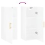 Glänzend weißer Wandschrank 34,5x34x90 cm von vidaXL, Sideboards - Ref: Foro24-828846, Preis: 50,81 €, Rabatt: %