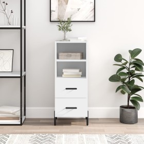 White engineered wood sideboard 34.5x34x90 cm by vidaXL, Sideboards - Ref: Foro24-828676, Price: 60,39 €, Discount: %