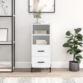 White engineered wood sideboard 34.5x34x90 cm by vidaXL, Sideboards - Ref: Foro24-828676, Price: 59,79 €, Discount: %
