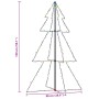 Árbol de Navidad 200 luces LED interior y exterior 98x150 cm