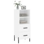 Weißes Sideboard aus Holzwerkstoff, 34,5 x 34 x 90 cm von vidaXL, Sideboards - Ref: Foro24-828676, Preis: 60,39 €, Rabatt: %
