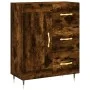 Smoked oak engineered wood sideboard 69.5x34x90 cm by vidaXL, Sideboards - Ref: Foro24-830241, Price: 73,86 €, Discount: %