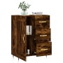 Smoked oak engineered wood sideboard 69.5x34x90 cm by vidaXL, Sideboards - Ref: Foro24-830241, Price: 74,87 €, Discount: %