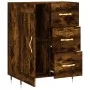 Smoked oak engineered wood sideboard 69.5x34x90 cm by vidaXL, Sideboards - Ref: Foro24-830241, Price: 73,86 €, Discount: %
