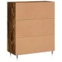 Smoked oak engineered wood sideboard 69.5x34x90 cm by vidaXL, Sideboards - Ref: Foro24-830241, Price: 73,86 €, Discount: %