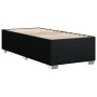 Cama box spring con colchón tela negro 100x200 cm