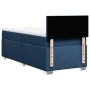 Cama box spring con colchón tela azul 100x200 cm en Camas y somieres | Comprar online en Foro24