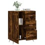 Smoked oak engineered wood sideboard 69.5x34x90 cm by vidaXL, Sideboards - Ref: Foro24-830233, Price: 67,43 €, Discount: %