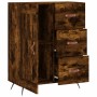 Sideboard aus geräuchertem Eichenholzwerkstoff, 69,5 x 34 x 90 cm von vidaXL, Sideboards - Ref: Foro24-830233, Preis: 67,51 €...