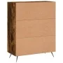 Smoked oak engineered wood sideboard 69.5x34x90 cm by vidaXL, Sideboards - Ref: Foro24-830233, Price: 66,91 €, Discount: %