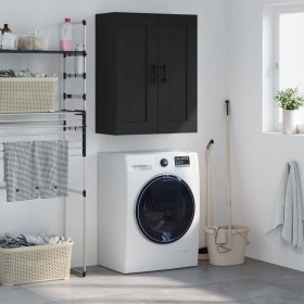 Black engineered wood wall cabinet 69.5x34x90 cm by vidaXL, Sideboards - Ref: Foro24-830405, Price: 87,18 €, Discount: %