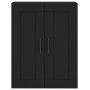 Black engineered wood wall cabinet 69.5x34x90 cm by vidaXL, Sideboards - Ref: Foro24-830405, Price: 87,18 €, Discount: %