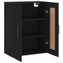 Black engineered wood wall cabinet 69.5x34x90 cm by vidaXL, Sideboards - Ref: Foro24-830405, Price: 87,18 €, Discount: %