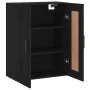 Black engineered wood wall cabinet 69.5x34x90 cm by vidaXL, Sideboards - Ref: Foro24-830405, Price: 85,83 €, Discount: %