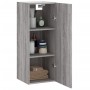 Armario de pared gris Sonoma 34,5x34x90 cm de vidaXL, Aparadores - Ref: Foro24-828874, Precio: 57,86 €, Descuento: %