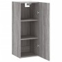 Armario de pared gris Sonoma 34,5x34x90 cm de vidaXL, Aparadores - Ref: Foro24-828874, Precio: 57,86 €, Descuento: %