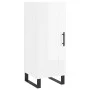Hochglanzweißes Sperrholz-Sideboard 34,5 x 34 x 90 cm von vidaXL, Sideboards - Ref: Foro24-830470, Preis: 67,77 €, Rabatt: %