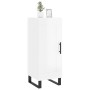 Aparador de madera contrachapada blanco brillante 34,5x34x90 cm de vidaXL, Aparadores - Ref: Foro24-830470, Precio: 68,58 €, ...
