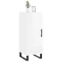 Aparador de madera contrachapada blanco brillante 34,5x34x90 cm de vidaXL, Aparadores - Ref: Foro24-830470, Precio: 67,77 €, ...
