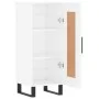 Hochglanzweißes Sperrholz-Sideboard 34,5 x 34 x 90 cm von vidaXL, Sideboards - Ref: Foro24-830470, Preis: 67,77 €, Rabatt: %