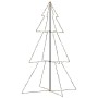 Árbol de Navidad 240 luces LED interior y exterior 118x180 cm