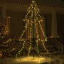 Árbol de Navidad 240 luces LED interior y exterior 118x180 cm