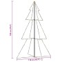 Árbol de Navidad 240 luces LED interior y exterior 118x180 cm