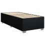 Cama box spring con colchón tela negro 100x200 cm